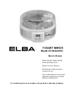 Предварительный просмотр 1 страницы Elba EYM-A2007E Owner'S Manual