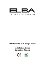 Предварительный просмотр 1 страницы Elba MARS-V2-90 IS-X Installation Manual & Operation Manual