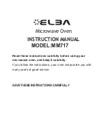 Elba MM717 Instruction Manual preview