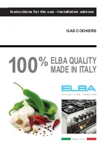 Elba N96 EX 780 Instructions For The Use - Installation Advices preview