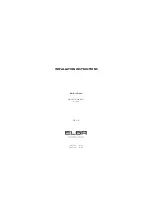 Elba OB60S4 Installation Instructions Manual preview