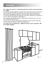 Предварительный просмотр 22 страницы Elba PX 906G Instruction For The Use - Installation Advice