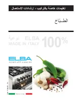 Preview for 88 page of Elba PX 96 990 AZ Instructions For The Use