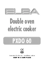 Предварительный просмотр 1 страницы Elba PXDO 60 Instructions For The Use