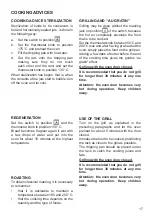 Preview for 17 page of Elba S 61 X 631 F Instructions For The Use