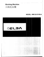 Предварительный просмотр 1 страницы Elba WM EA 15100-A User Manual