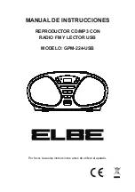 Preview for 1 page of ELBE GPM-224-USB Instruction Manual