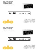 ELC AL 941 Instruction Manual preview