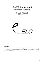 ELC dmXLAN node1 User Manual preview