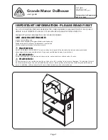 Preview for 1 page of ELC Grande Manor Dollhouse User Manual