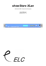 ELC showStore XLan User Manual preview