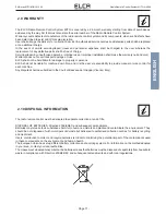 Предварительный просмотр 17 страницы ELCA AR MITO-MINI-915 User Manual