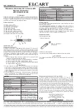 ELCART NI 405 Operation Manual предпросмотр