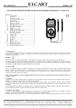 Предварительный просмотр 1 страницы ELCART NI4000 User Manual