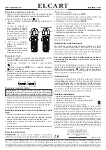 Предварительный просмотр 3 страницы ELCART Nimex 09/08535-00 Operating Instructions Manual