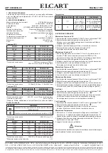 Предварительный просмотр 2 страницы ELCART NIMEX NI9230 User Manual