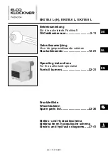 Preview for 1 page of Elco Klockner EK01B.4 L Operating Instructions Manual