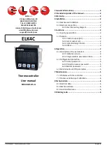 Предварительный просмотр 1 страницы elco ELK4C User Manual