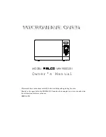 elco MW-900D23 I Owner'S Manual preview