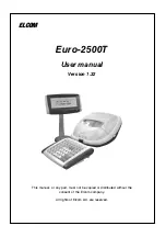 ELCOM Euro-2500T User Manual preview