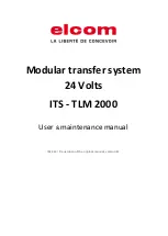 Предварительный просмотр 1 страницы ELCOM ITS24V User & Maintenance Manual