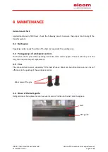 Preview for 13 page of ELCOM ITS24V User & Maintenance Manual