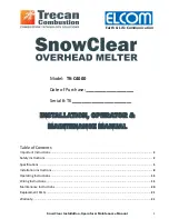 ELCOM SnowClear TK-C4000 Installation, Operator & Maintenance Manual preview