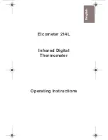 Elcometer 214l Operating Instructions Manual preview