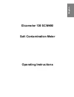 Preview for 1 page of Elcometer SCM400 Operating Instructions Manual