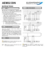 Elcomponent AEM32 DIN Instructions предпросмотр