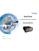 Elcon EasyTrack Operating Manual предпросмотр