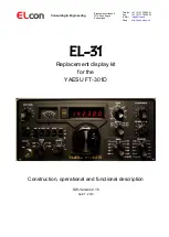 Preview for 1 page of Elcon EL-31 Construction, Operational And Functional Description