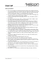 Preview for 3 page of Elcon Elconnect Coax Client VoIP Operating Instructions Manual