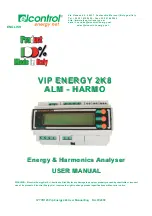 Предварительный просмотр 1 страницы Elcontrol Vip Energy 2K8 ALM HARMO User Manual