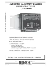 Preview for 1 page of ELCOS CBA-030 230/12 V Instruction And User'S Manual