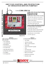 ELCOS CIM-256/10 Instruction And User'S Manual предпросмотр