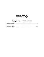 Preview for 2 page of Eldat Easywave Fon Alarm Operating Instructions Manual