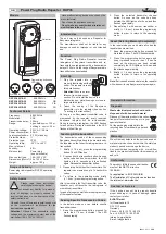 Предварительный просмотр 2 страницы Eldat Easywave RXP03 Series Manual