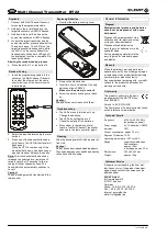 Preview for 2 page of Eldat RT22 Series Quick Start Manual