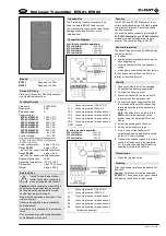 Предварительный просмотр 1 страницы Eldat RTS01 Series Operating Instructions