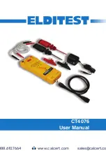 Предварительный просмотр 1 страницы Elditest CT4076 User Manual