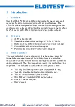 Предварительный просмотр 6 страницы Elditest CT4076 User Manual