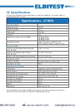 Предварительный просмотр 19 страницы Elditest CT4076 User Manual