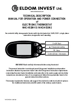 Eldom Invest NHC-H52M-1S Technical Description предпросмотр