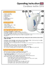 Предварительный просмотр 7 страницы Eldom 5908252477715 Operating Instruction