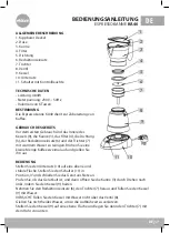 Preview for 17 page of Eldom Aromatica KA40 Instruction Manual