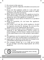 Preview for 8 page of Eldom Clipp MG100G Operating Instruction