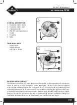 Preview for 9 page of Eldom COLUMBIA VAC CP20 Manual