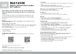 Preview for 3 page of Eldom COLUMBIAVAC KLC12000 Operation Manual