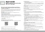 Preview for 4 page of Eldom COLUMBIAVAC KLC12000 Operation Manual